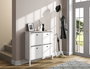 Hanah Home Armario para Zapatos Madera y Blanco